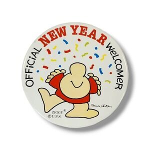 Vintage UPS Official New Year Welcomer United Parcel Service New Years Pin